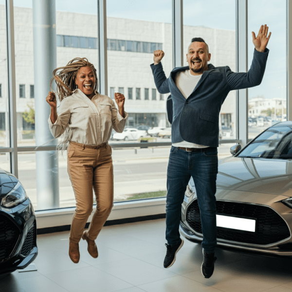 Happy customer who purchased a new car dealership marketing companies do it right!
