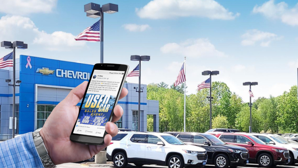 Auto buyer on Facebook before making a purchase