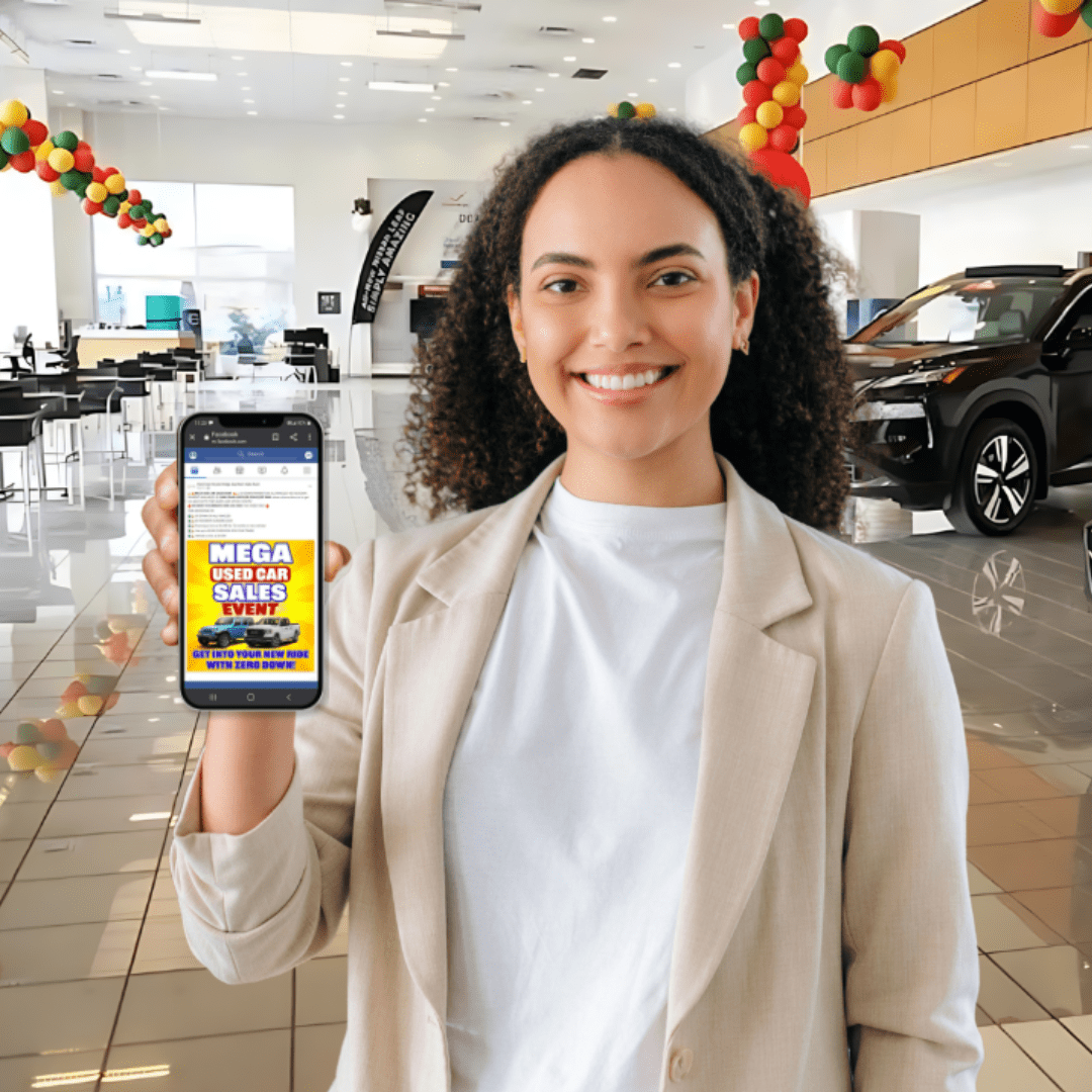 auto shopper excited for the Facebook Sales Event