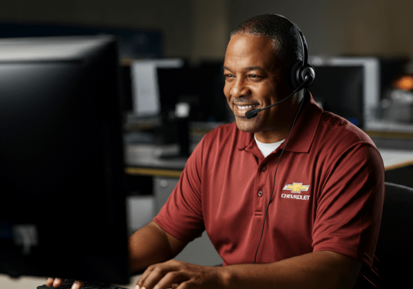 Dynamic BDC Agent calling customers to the Chevrolet car sales event